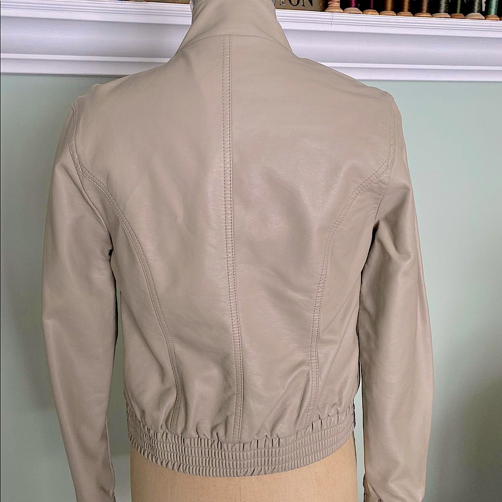Forever 21 Beige Faux Leather Jacket - Picture 3 of 4
